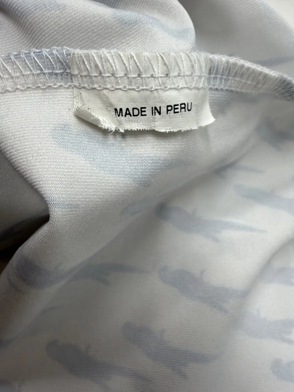 Greyson Kids White Polo Golf Shirt-Polo  with Blue Parrot Print size M